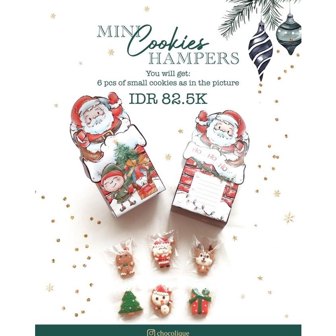 

[BISA COD] Mini Cookie Hampers Christmas