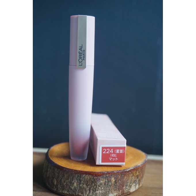 LIPSTIK Loreal Paris Chiffon Signature Velvet 224 I Roll