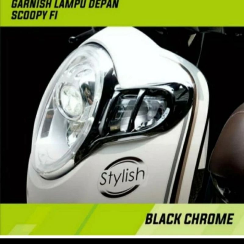 Garnish lampu depan Scoopy cover lampu depan Scoopy new 2018