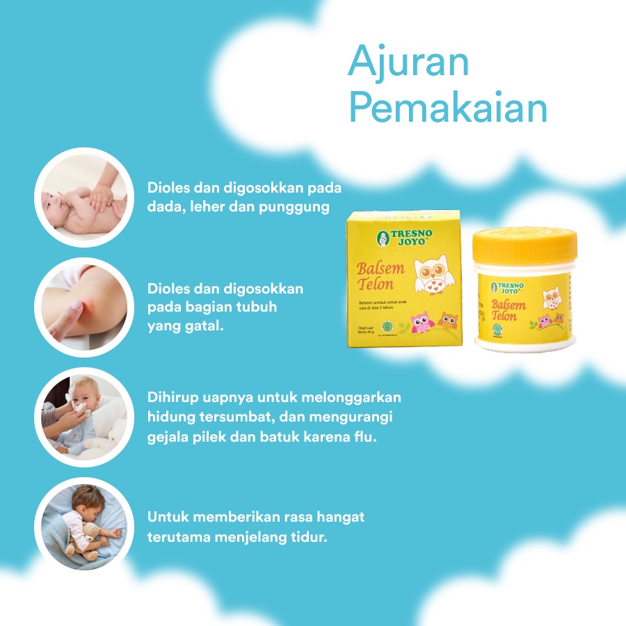 Tresno Joyo Balsem Telon - Minyak Telon Herbal Pluss 60ml