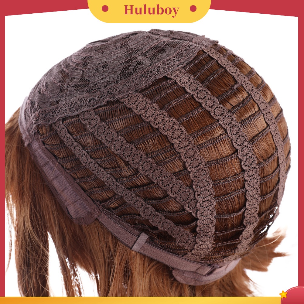 Wig Rambut Pendek Cosplay Anime Bahan Serat Sintetis Suhu Tinggi Untuk Wanita