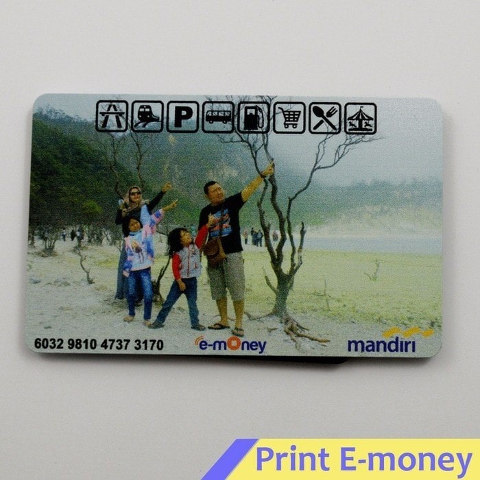 READY  Kartu Etoll custom 3D Timbul MANDIRI  TERLARIS