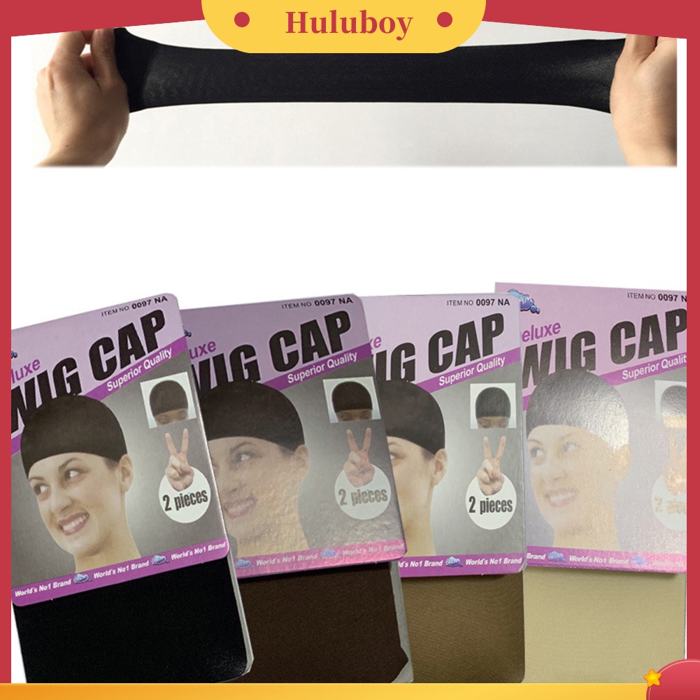 2 Pcs Topi Stocking Jaring Rambut Elastis Bahan Mesh Untuk Wanita