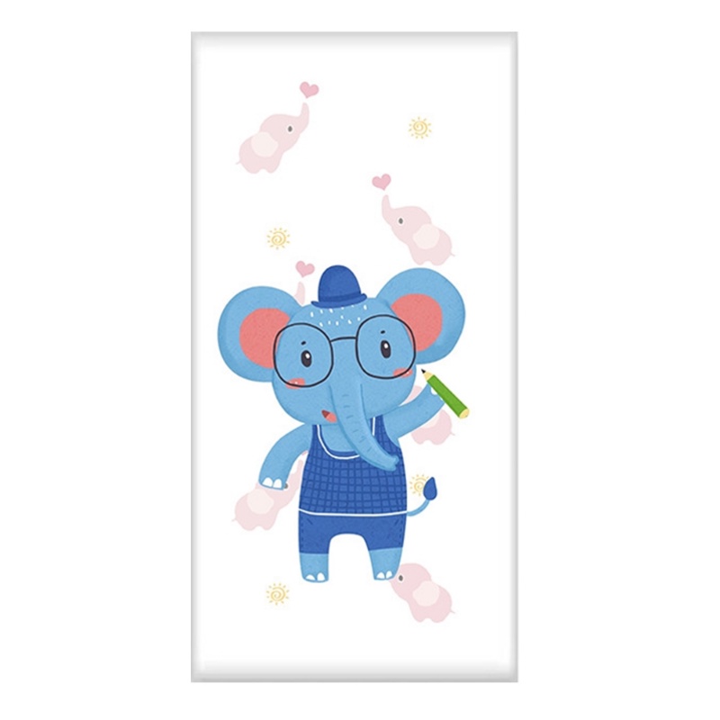 70 * 35cm 3D Stiker Dinding Kartun Lembut Stiker Dinding Untuk Dekorasi Kamar Anak/Rumah Tangga DIY Tahan Air Anti-Tabrakan Stiker Dinding