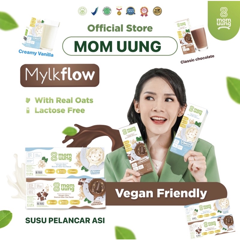 MOM UUNG SUSU PELANCAR ASI MYLKFLOW NEW FORMULA / MOMUUNG SUSU PELANCAR ASI CHOCO VANILA