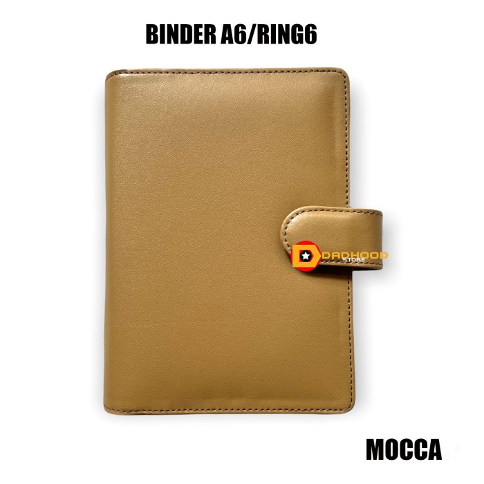 

BINDER KULIT SINTETIK UKURAN A6 RING 6 10 WARNA PILIHAN