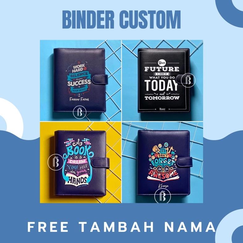 

BINDER CUSTOM QUOTES FREE TAMBAH NAMA 20RING A5 / 26RING B5 / 6RING A6 PLANNER AGENDA TERLARISS...,,,,,