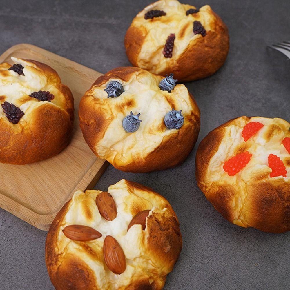 Chookyy Buah Buatan Roti Hadiah Etalase Toko Pajangan Dapur Scene Model Simulasi Bakery