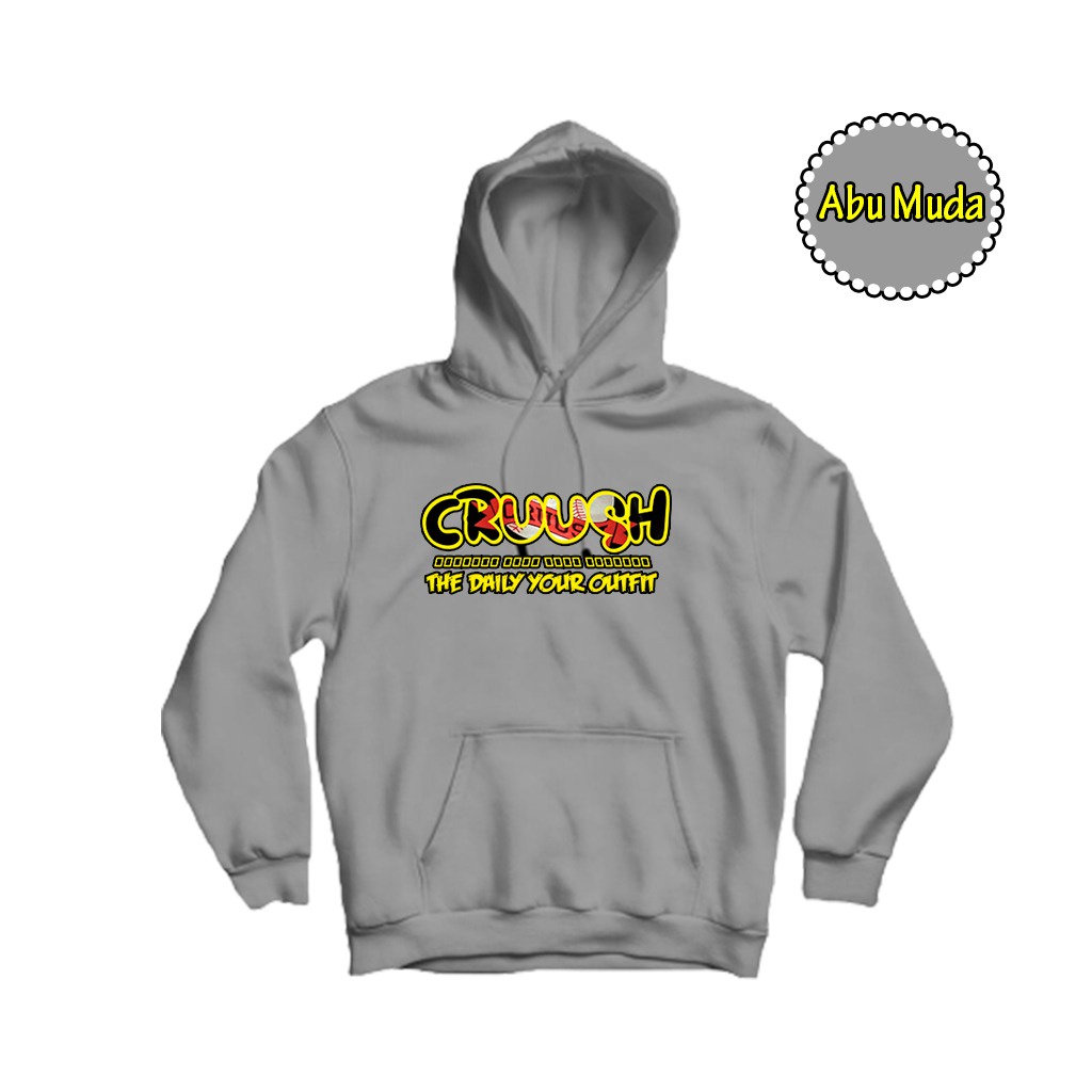 CRUUSH - Jaket Hoodie Cruush Hijau Botol Premium Unisex - Sweater Hoodie Cruush Pria Wanita Bahan Fleece Tebal