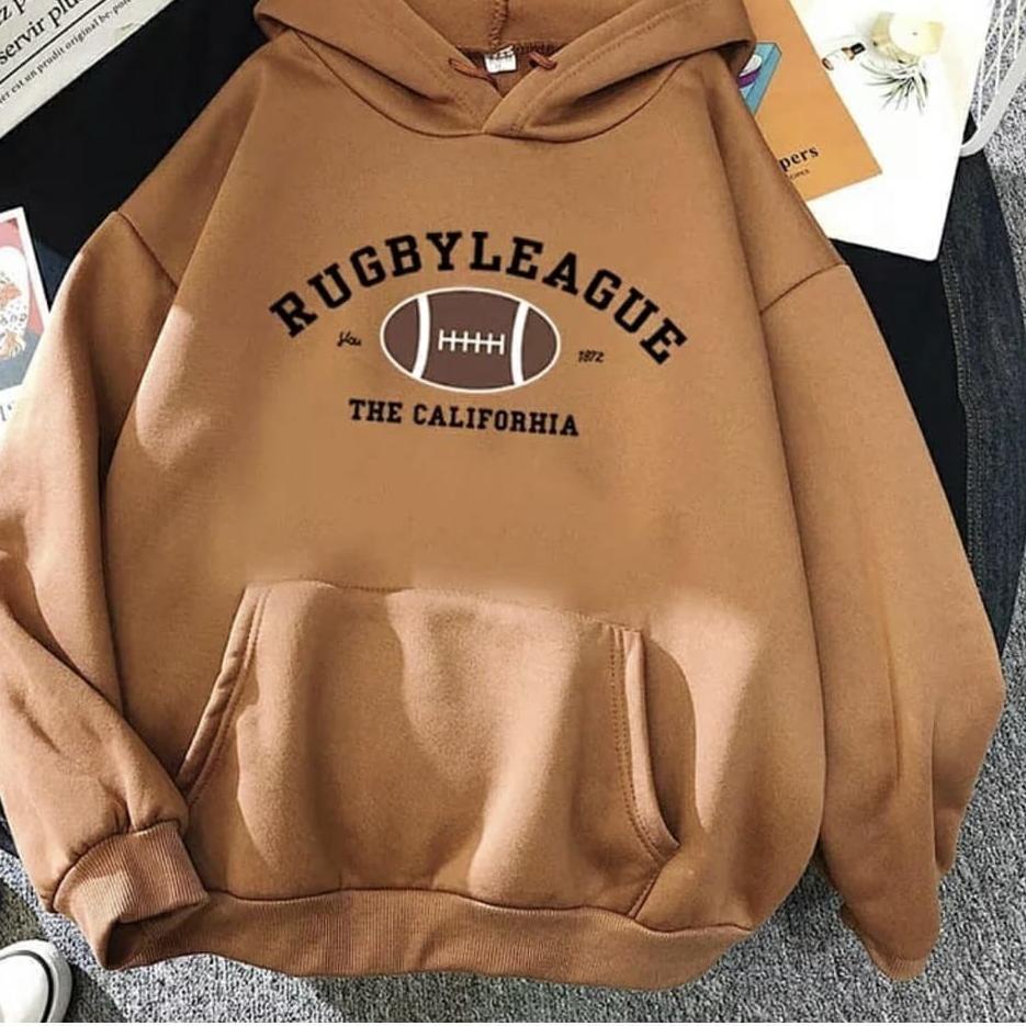 RUGBY SWEATER WANITA - SWEATER HOODIE WANITA - SWEATER HOODIE FLEECE