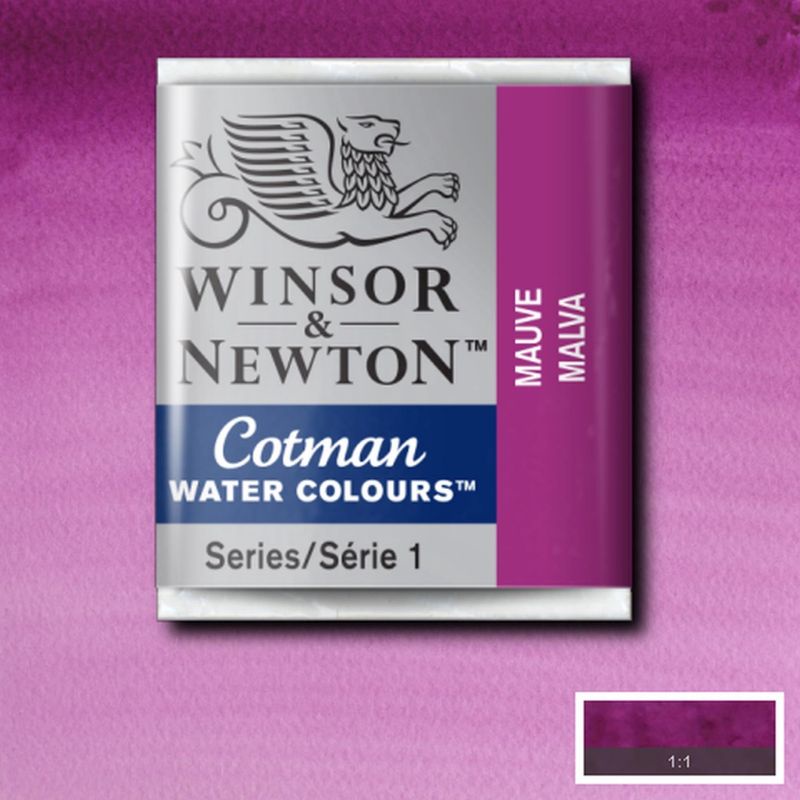 

COTMAN WATERCOLOUR HALF PAN MAUVE WINSOR & NEWTON