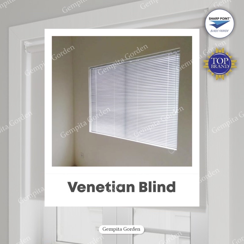 Venetian Blind Sharppoint Tirai Alumunium Blinds Gorden Jendela Gorden Pintu Gorden Jendela Minimali