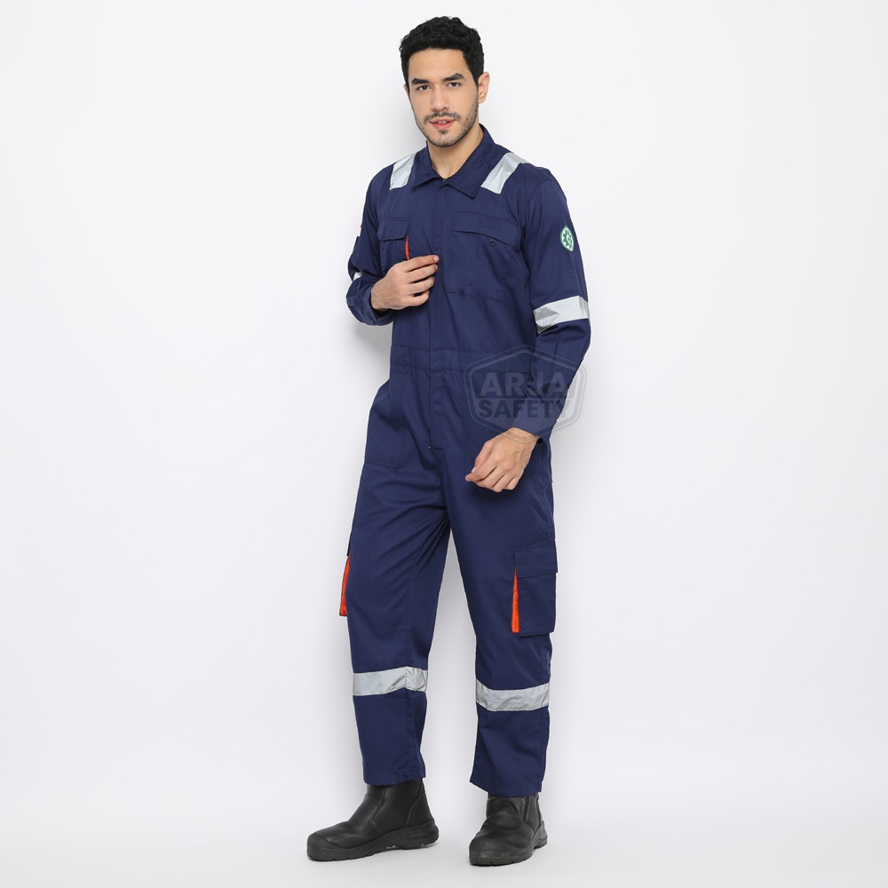 ARJA SAFETY [ FREE LOGO SAFETY &amp; BENDERA ] Wearpack Coverall Safety, Baju Kerja Proyek, Wearpack Safety, Wearpack Terusan, Baju Seragam Kerja Proyek, Katelpak Safety