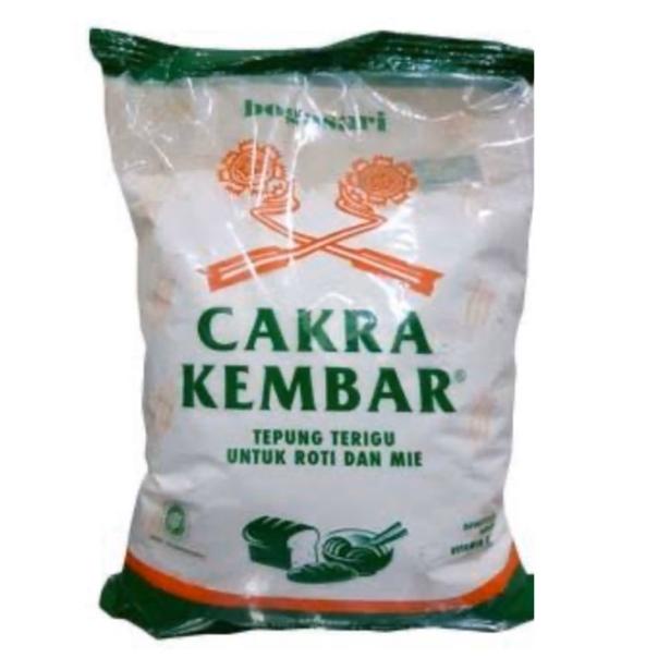 

☠ Tepung Terigu CAKRA KEMBAR ECOPACK 1kg (Protein Tinggi) ㅄ