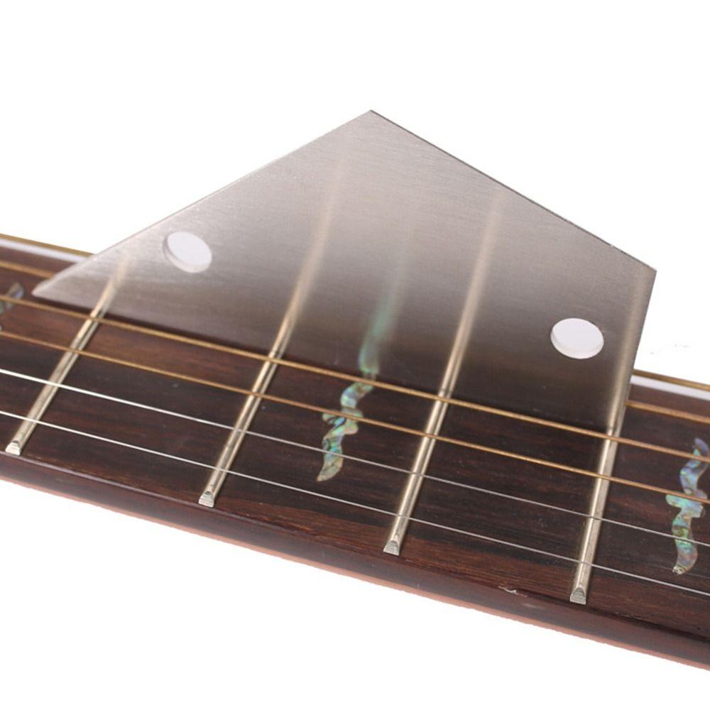 Suyo Fret Leveling Alat Stainless Steel Alat Luthier Gitar Fret Rocker Gitar Penggaris Leher