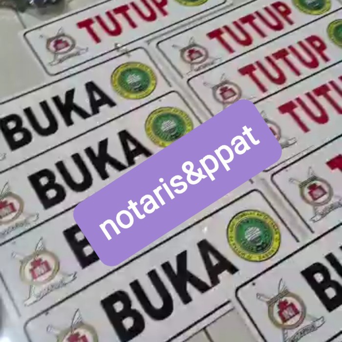 

NOTARIS& PPAT BUKA TUTUP PINTU