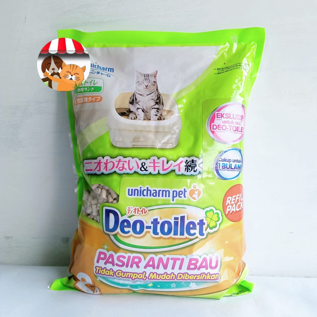 Deo Toilet Pasir Kucing Anti Bau 2 Liter - Unicharm Pet