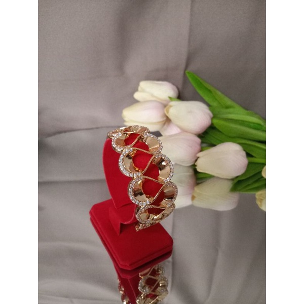 gelang wanita lapis emas fashion wanita kekinian