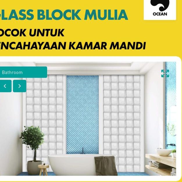 Termurah GLASS BLOCK DINDING MULIA / GLASS BLOK KACA RUMAH | MOTIF