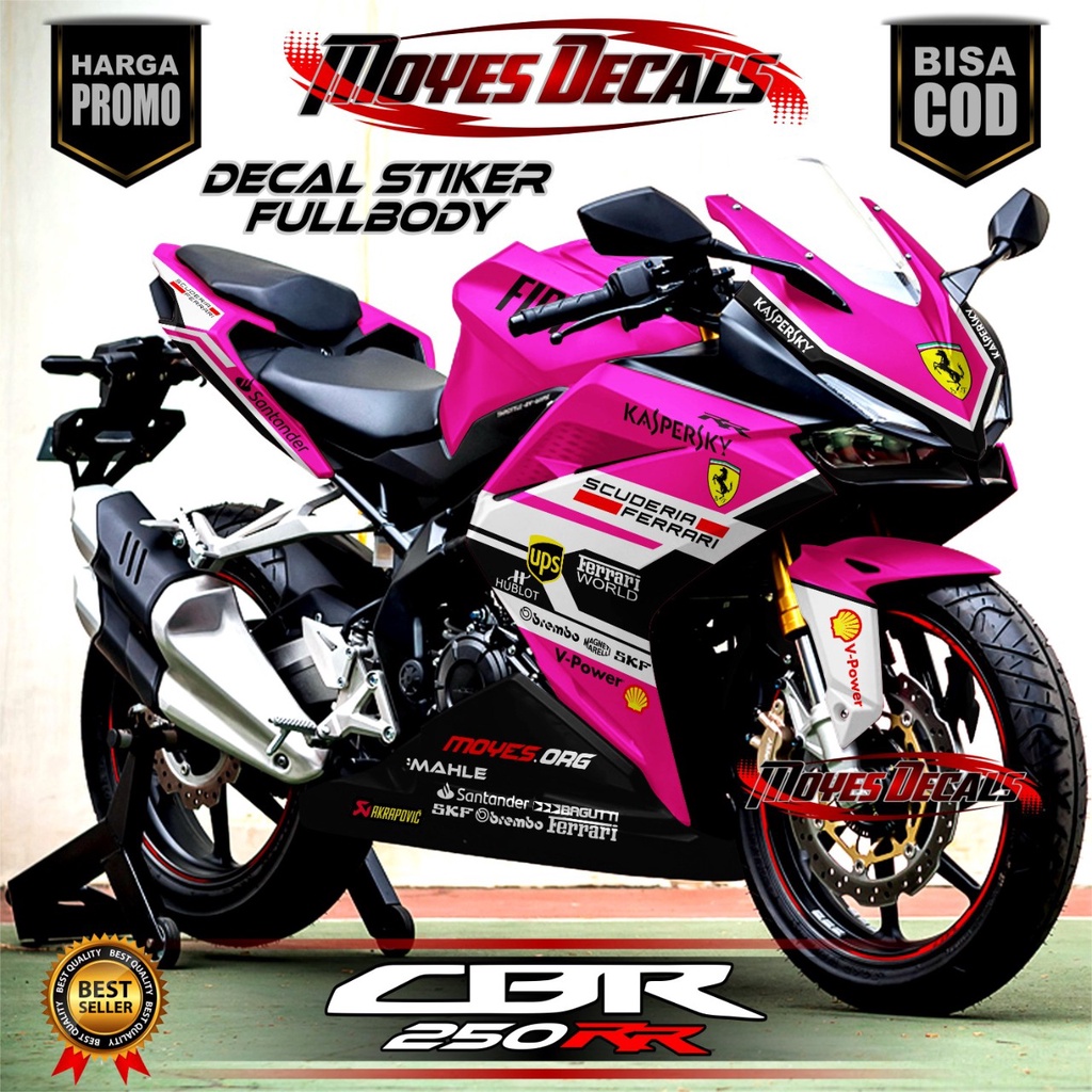 Decal Cbr 250RR New Full Body Stiker Cbr 250 Full Body Striping Cbr 250 R 2021 Full Body ferari tosc
