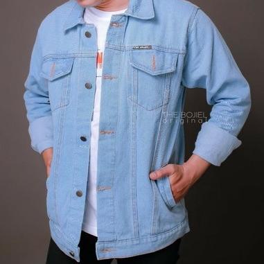 [CODERG28] BISA COD JAKET JEANS COWOK PRIA MURAH  JAKET DENIM CWO JAKET BORDIR TEMPEL SOBEK ORIGINAL