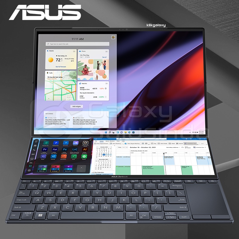 Asus Zenbook PRO 14 Duo OLED UX8402ZA-OLEDS752 Core I7 12700H 512GB SSD 16GB RAM Intel Iris XE Notebook