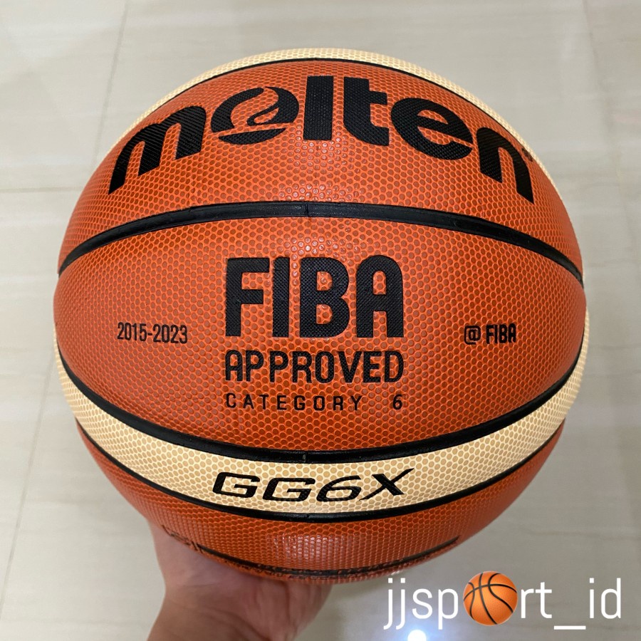 FG BOLA BASKET MOLTEN GG6X GG 6X FIBA PERBASI IMPORT SIZE 6 PU GRADE ORI LOGO PERBASI