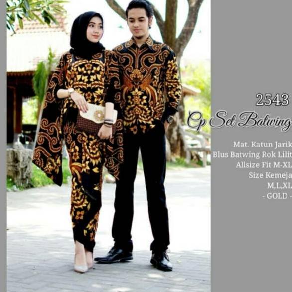 Paling Diminati Batik Couple set Batwing Kusuma Gembul 2543