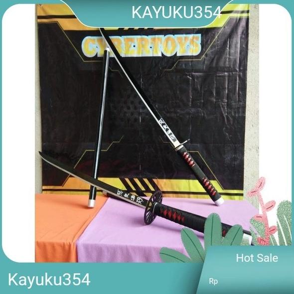 [COD] TERLARIS katana KAYU demon slayer kimetsu no yaiba tanjiro BERGARANSI Kode 1472