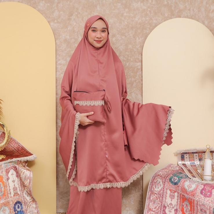 {MKM.11De22ᵞ} DIVA SERIES MUKENA FAHIJABLOVE | Mukena travelling SILK | MUKENA SATIN