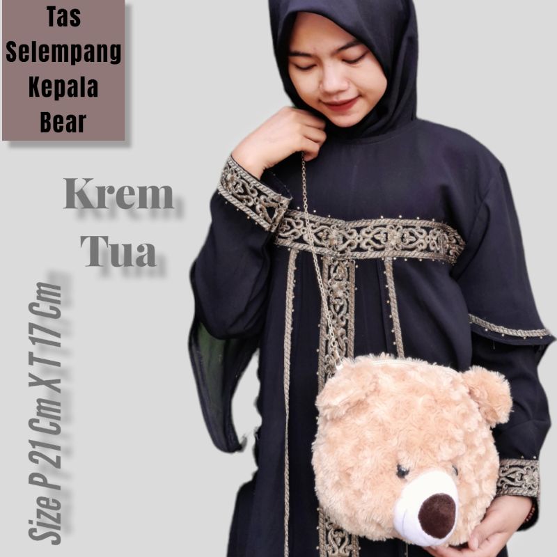 TAS SELEMPANG KEPALA BEAR