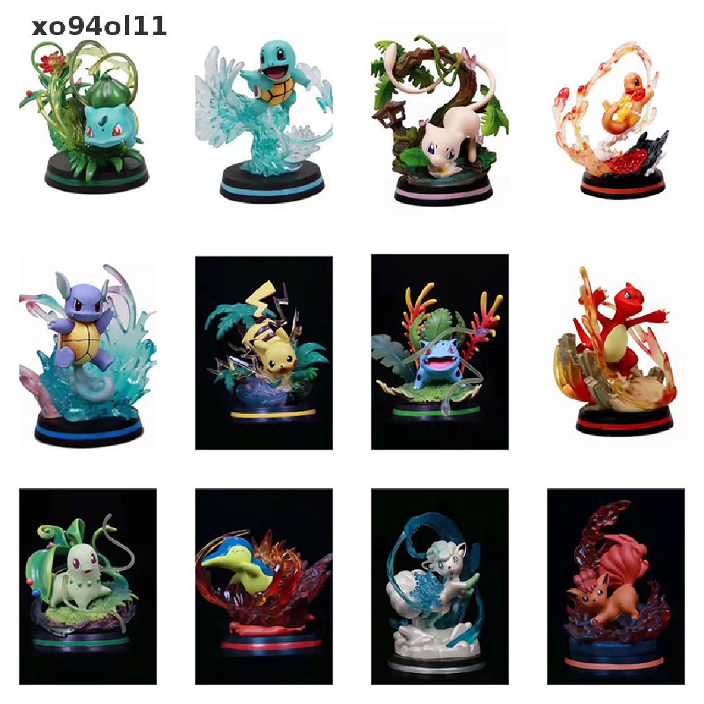 Xo Pokemon GK Little Fire Dragon Frog Seeds Jenny Turtle Tangan Hiasan Kantor Mainan OL