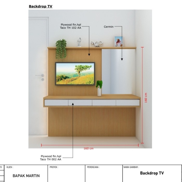 backdrop tv minimalis hpl taco minimalis modern