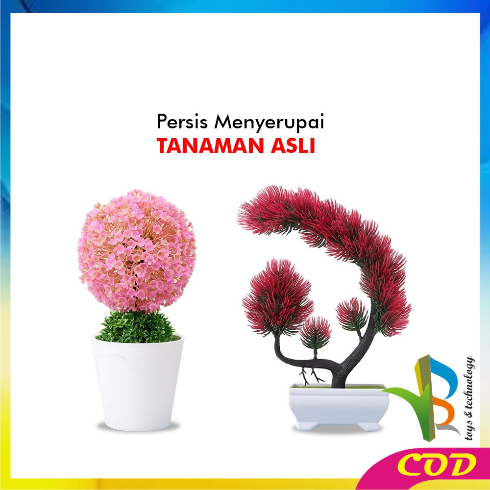 RB-C612 C616 Bunga Hias Plastik Ornamen Tanaman Bunga Pompom / Dekorasi Rumah Hiasan Pajangan Tanaman Hias Artificial Flower