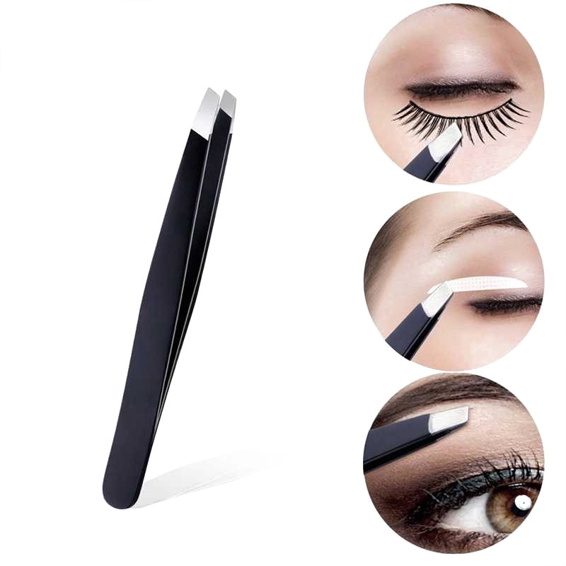 Pinset Pencabut Alis Eyebrow Tweezer 3 PCS - HJ-E92 - Black - OMHREHBK