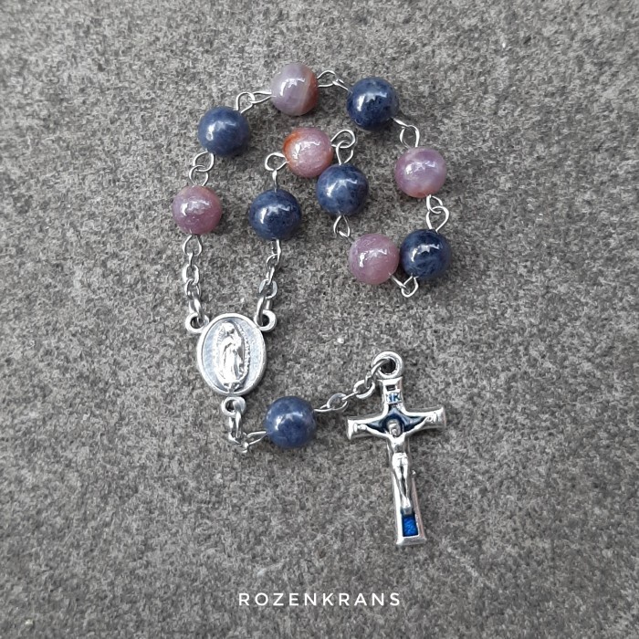 Rosario - Rosario Batu Alam Rosario Saku Ruby Sapphire 6Mm - Hollishop