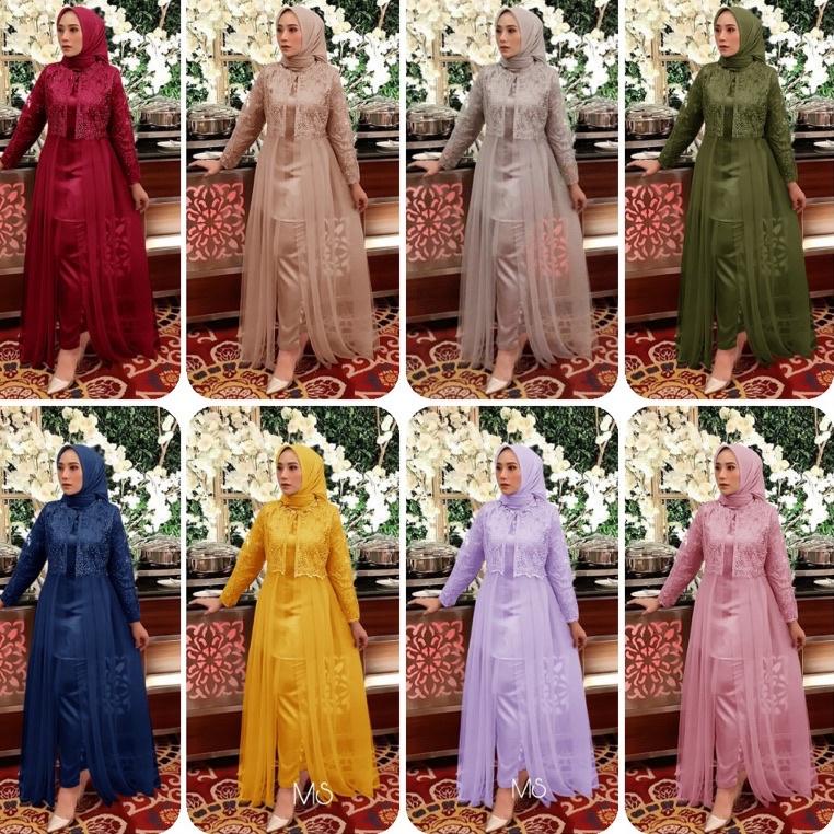 ISR.11De22ғ ‣ SET ATTELIER DEWASA DAN ANAK SETELAN KEBAYA JUMBO SETELAN MUSLIM BRUKAT KOMBI TILE + C
