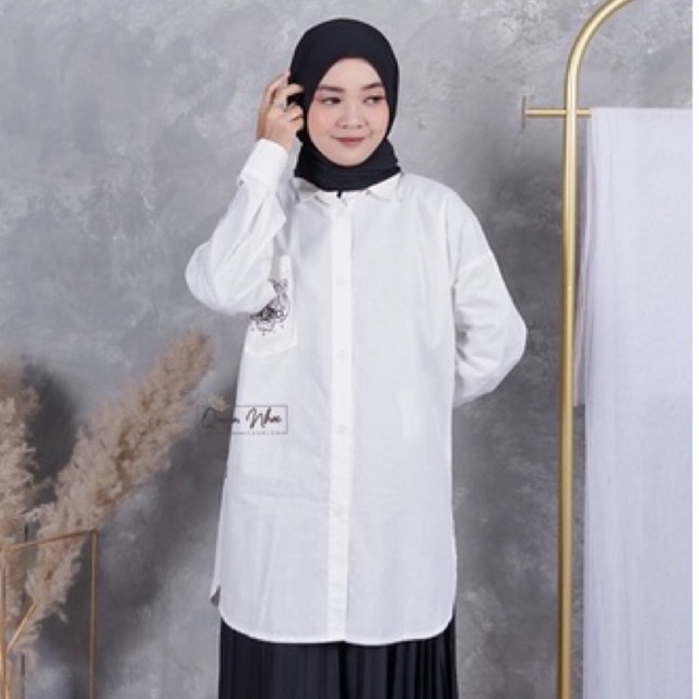 KEMEJA WANITA KATUN POPLIN GERLA