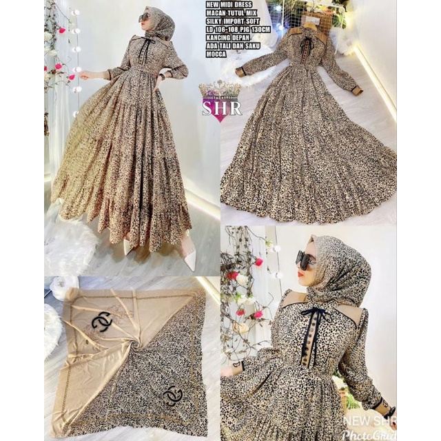 BDJ MIDI DRESS MACAN  TUTUL ORI 100% SHR