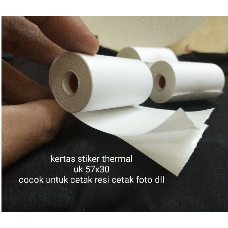 

KERTAS STICKER THERMAL 58 MM cocok untuk printer Label 58MM Cetak Resi