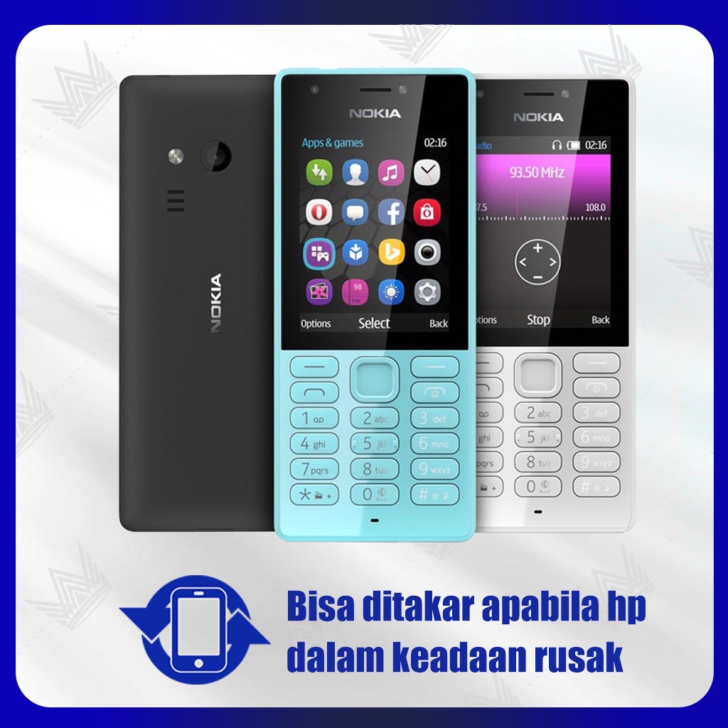 Nokia 216 Mobile Phone dual SIM HP murah jadul Garansi Toko