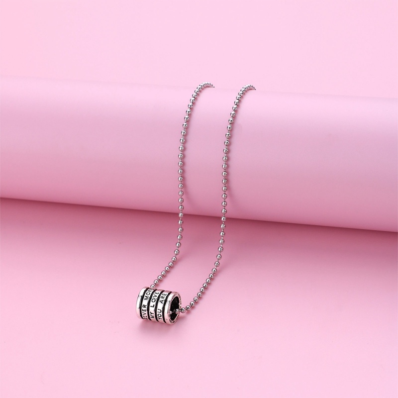 Fancyqube Geometris Ganda Bulat Korea Temperamen Warna Perak Rantai Klavikula Kepribadian Sastra Kalung Perempuan