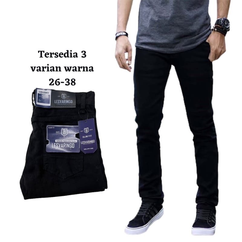 Celana Panjang Jeans Pria slimfit Skinny Jeans Pria streach melar bahan ngaret// HZ JEANS