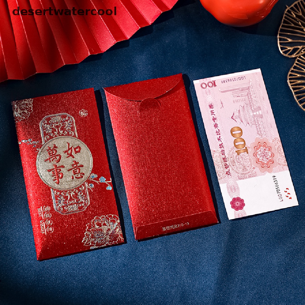 Deid 6PCS 2023tahun Kelinci Merah Packet Imlek Amplop Merah Kreatif Hongbao Tahun Baru Festival Musim Semi Nikah Ulang Tahun Amplop Merah Martijn