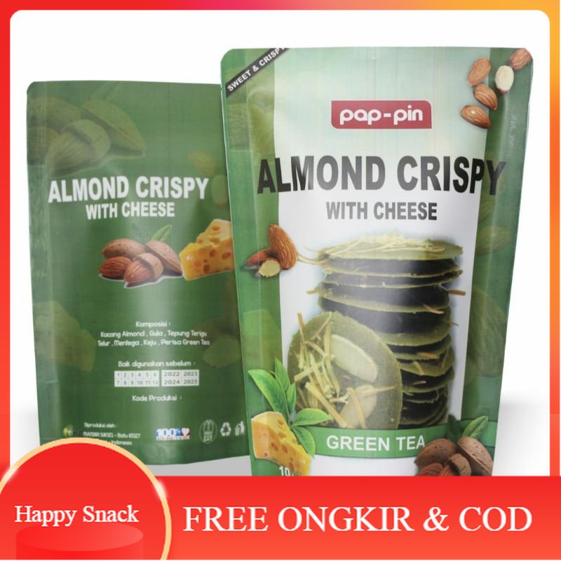 

ALMOND CRISPY CHEESE GREEN TEA ~ OLEH OLEH MALANG ~ SNACK CAMILAN MURAH ENAK