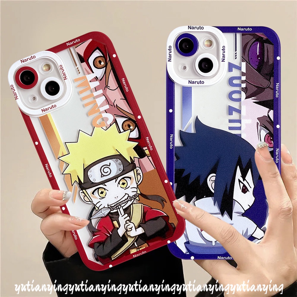 Realme C35 8i 9 9Pro Plus 9i GT C12 C15 C31 C30 C25 C25s C25Y C20 C11 C21 C3 C21Y C20A 8Pro 8 6i 5i 5 5s Kartun Animel NARUTO Cute Sasuke Dan Shikamaru Soft TPU Clear Case