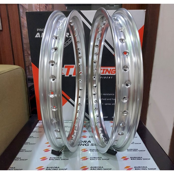 VELG TK BRIGHT SET RING 17 X 160 / 185 WARNA SILVER