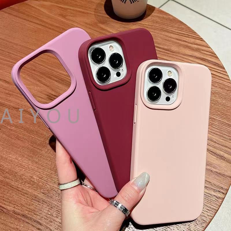 Iphone 14 pro Max 13 6s 12 11 pro Max SE2020 XR 7ip7 14 Plus 8P XS Max X Case Original Sarung Case Silikon Lembut