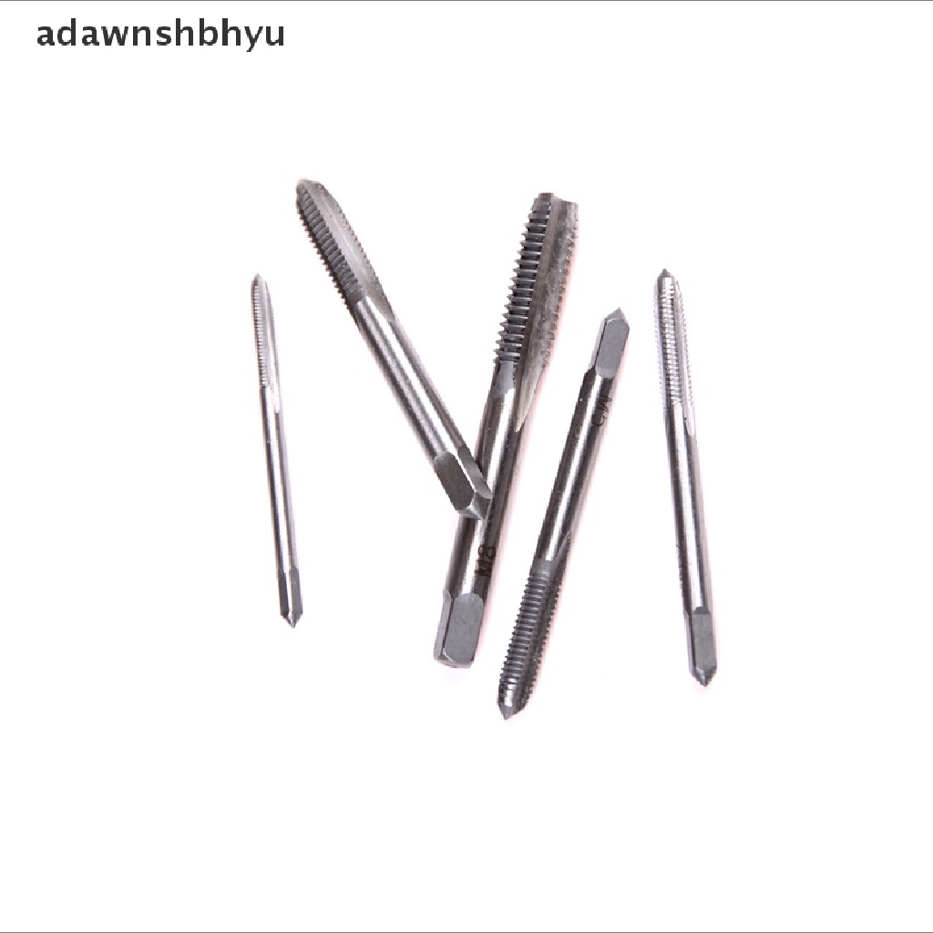 Adawnshbhyu 5pcs/Set M3 M4 M5 M6 M8 Hand Tap Lurus Suling 3mm-8mm Tangan Cepat tapping Tool ID