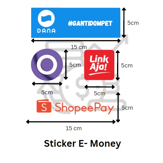 

Sticker PEMBAYARAN CASHLESS [TOPUP SLADO], Label, Sticker, dll